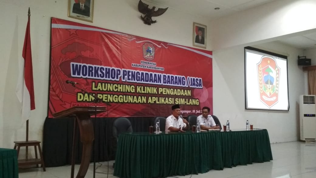 Tingkatkan Integritas dan Percepatan Proses Pengadaan, Pemkab Karanganyar Luncurkan SIM-LANG